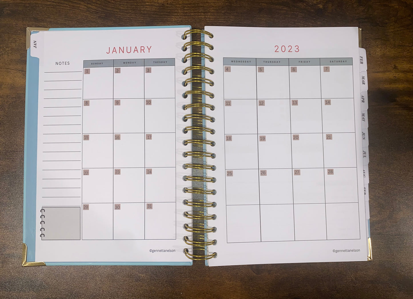 Spiral Bound: 12 Month, Daily, Weekly Business Action Planner